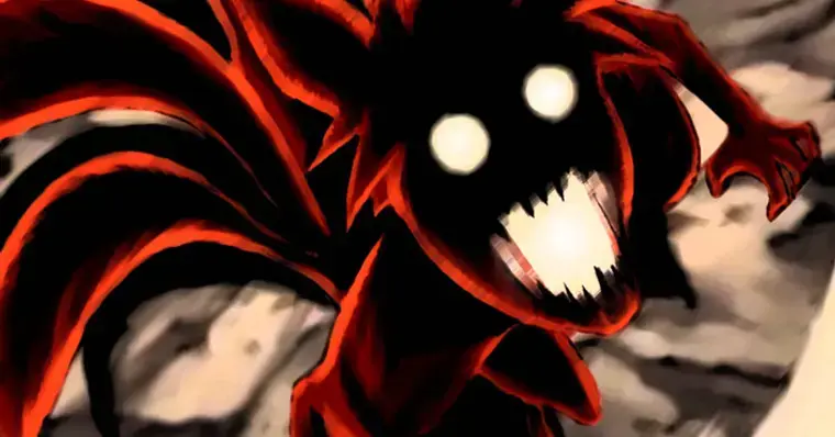 Naruto protagonista animal raposa versao original