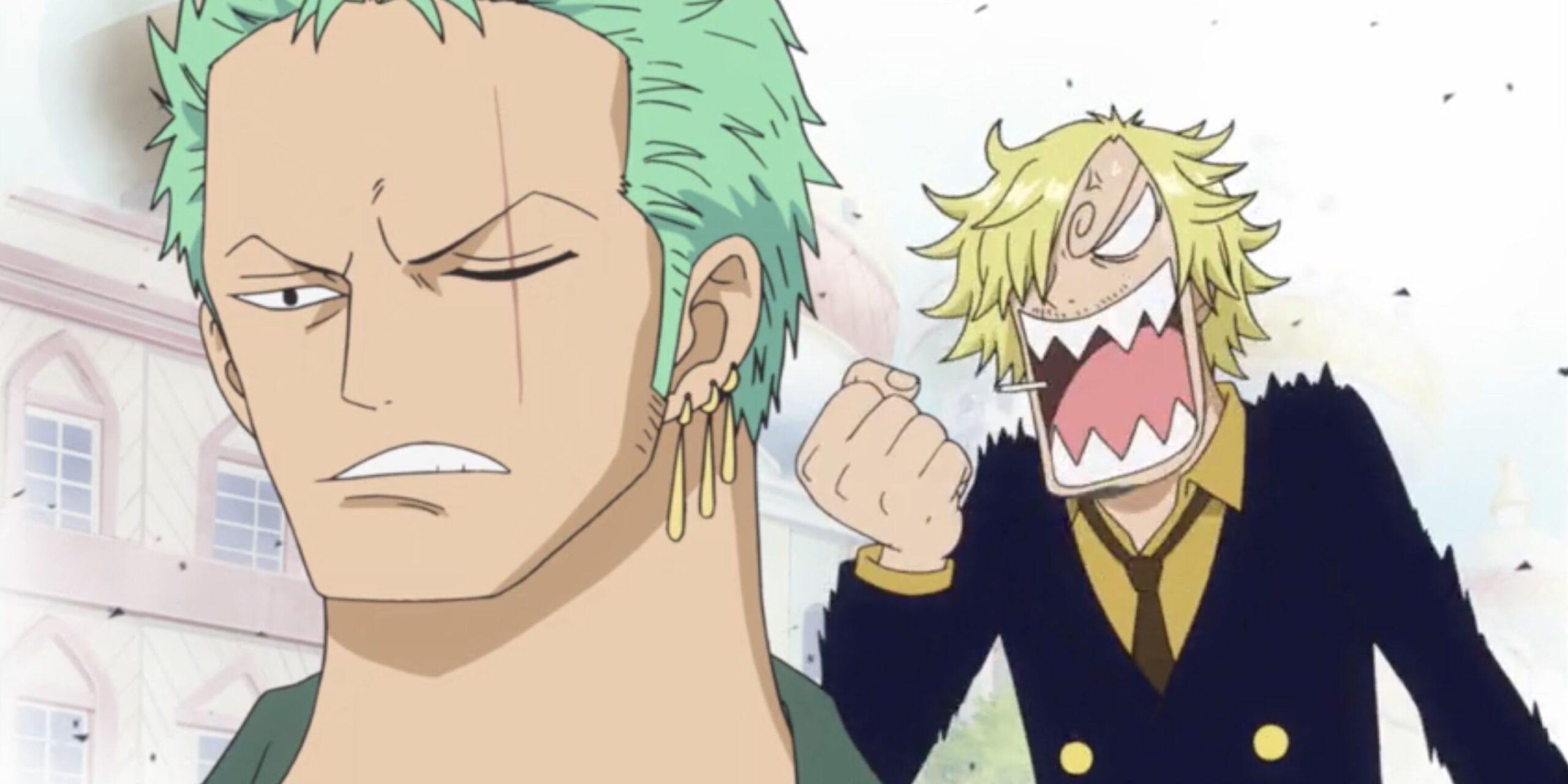 Zoro questiona Sanji sobre ser o número 7 falando com o número 1 em One Piece