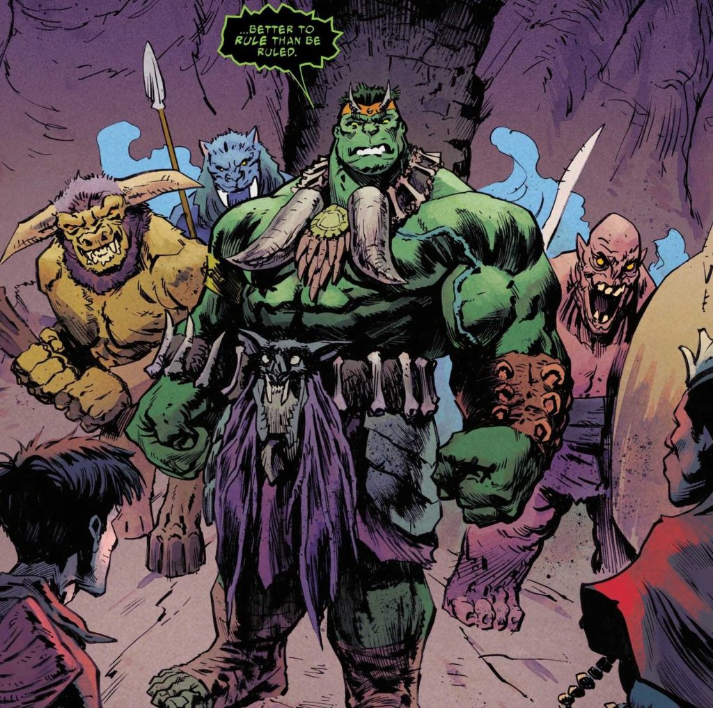 Sumanguru como Hulk na Marvel Comics