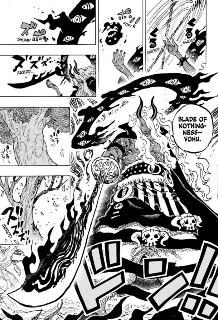 A Lâmina do Nada de Imu em One Piece