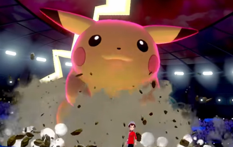 Pikachu versão Gigantamax em Pokémon Sword & Shield