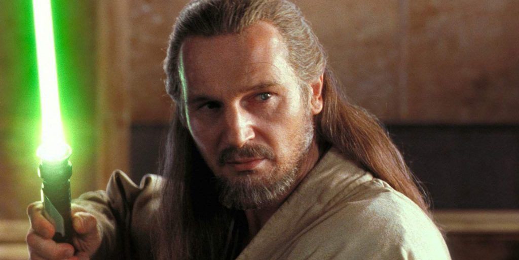 Liam Neeson como Qui-Gon Jinn em Star Wars