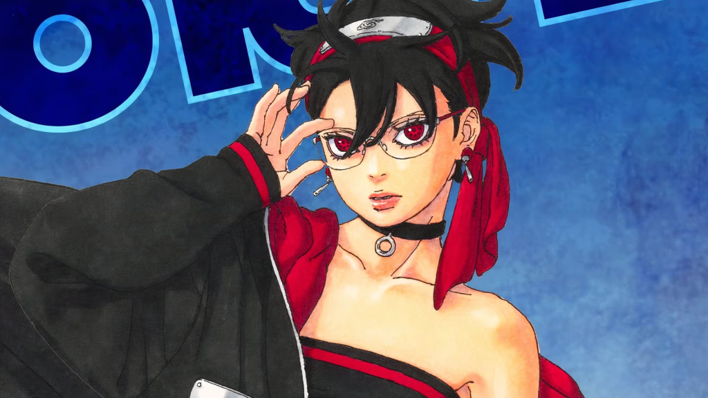 Sarada fica presa no covil da Shinju no retorno de Boruto: Two Blue Vortex