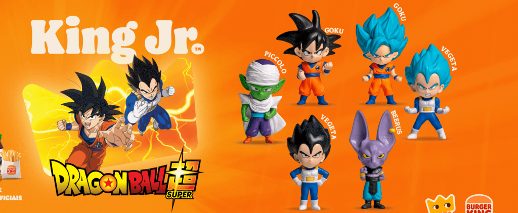 Burger King lança linha de colecionáveis de Dragon Ball Super no Brasil