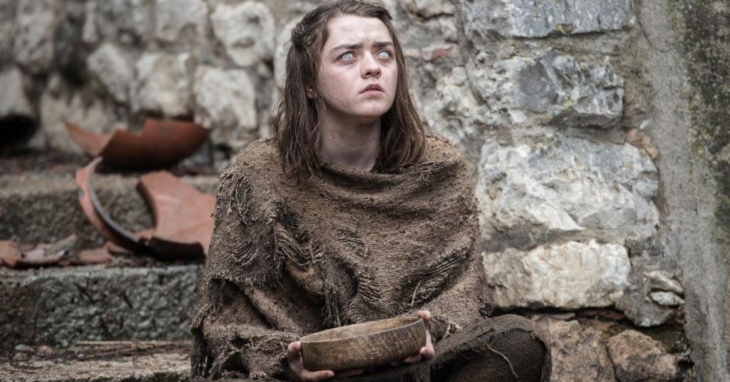 Maisie Williams como Arya Stark