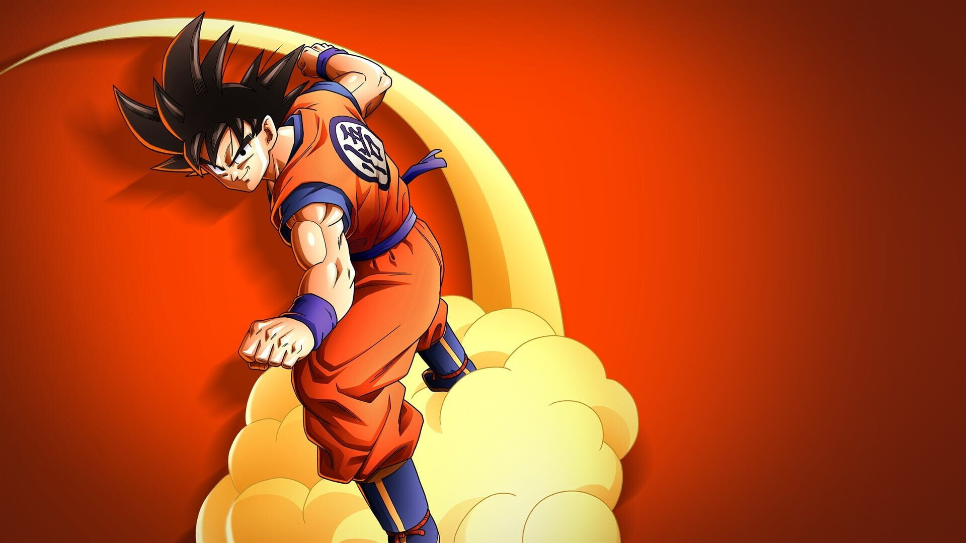 Goku em Super Saiyajin na arte de Dragon Ball Z: Kakarot