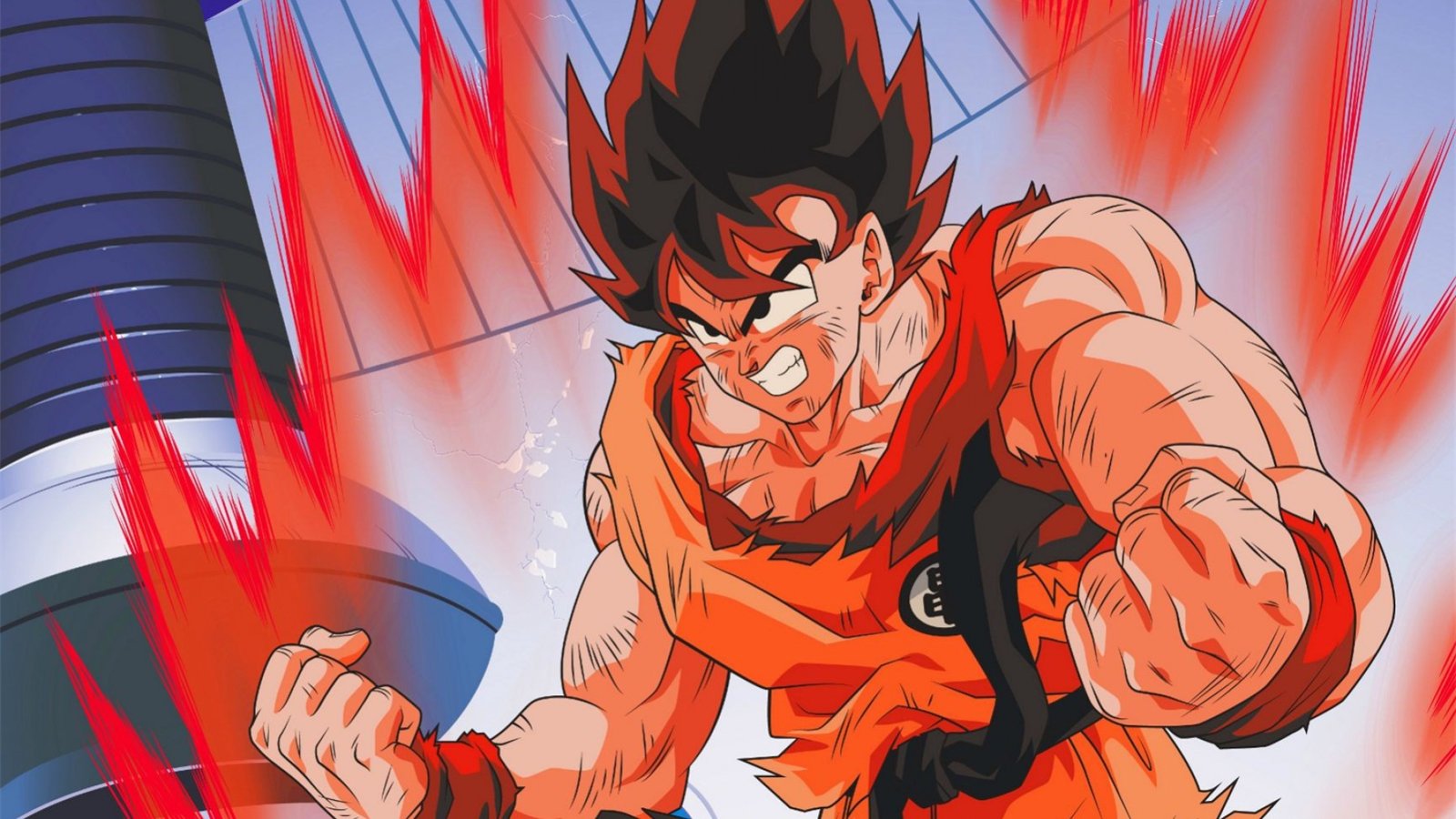 Goku usando o Kaioken