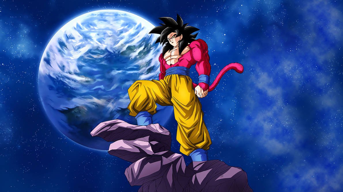 Goku como Super Saiyajin 4 em Dragon Ball GT