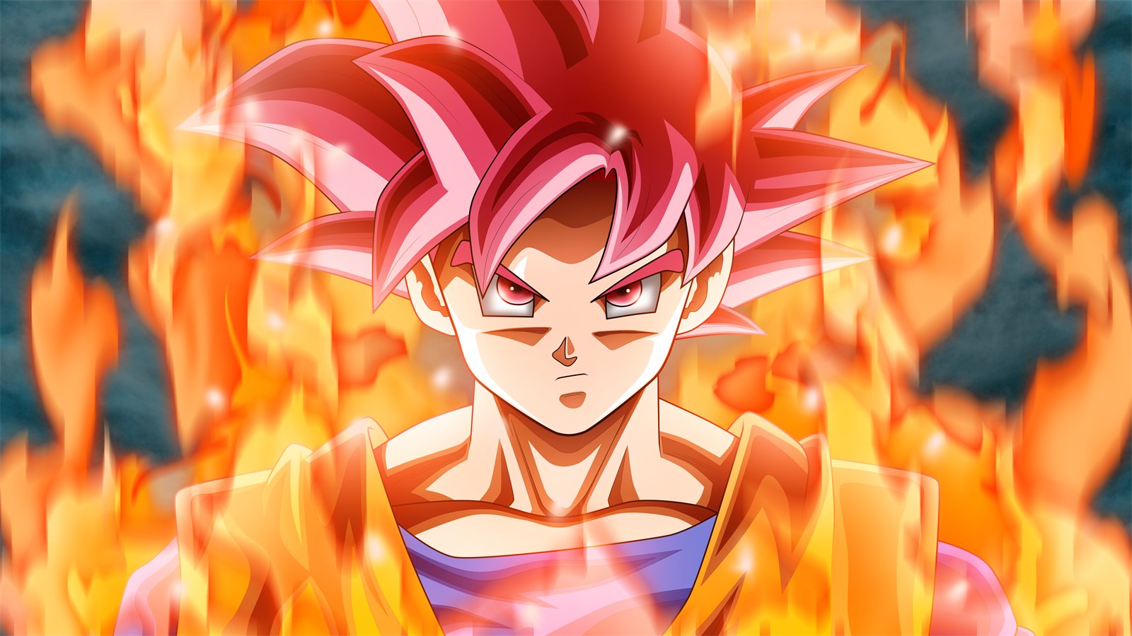 Goku como Super Saiyajin Deus