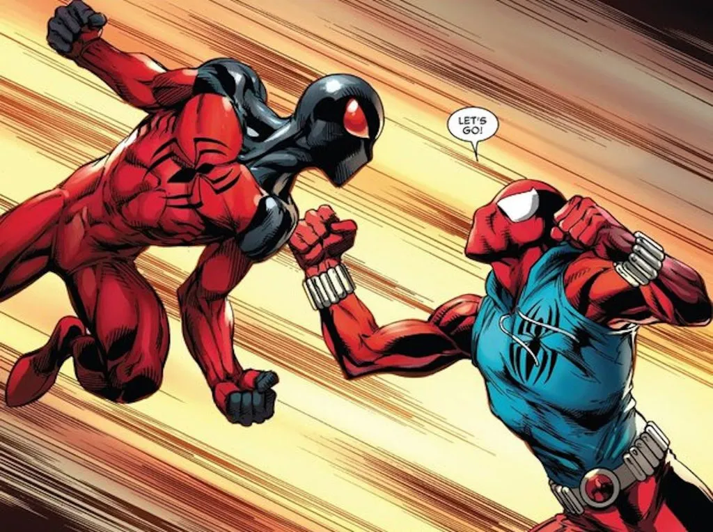 Kaine Parker e Ben Reilly nos quadrinhos