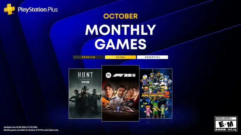 Jogos da PS Plus de outubro